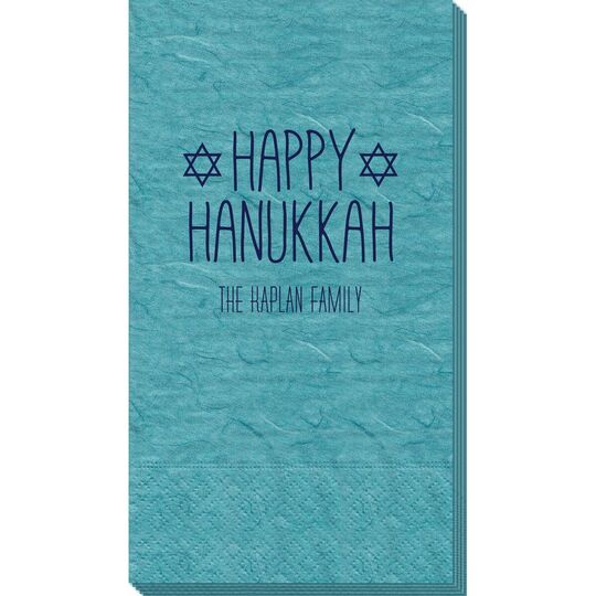 Hanukkah Jewish Stars Bali Guest Towels